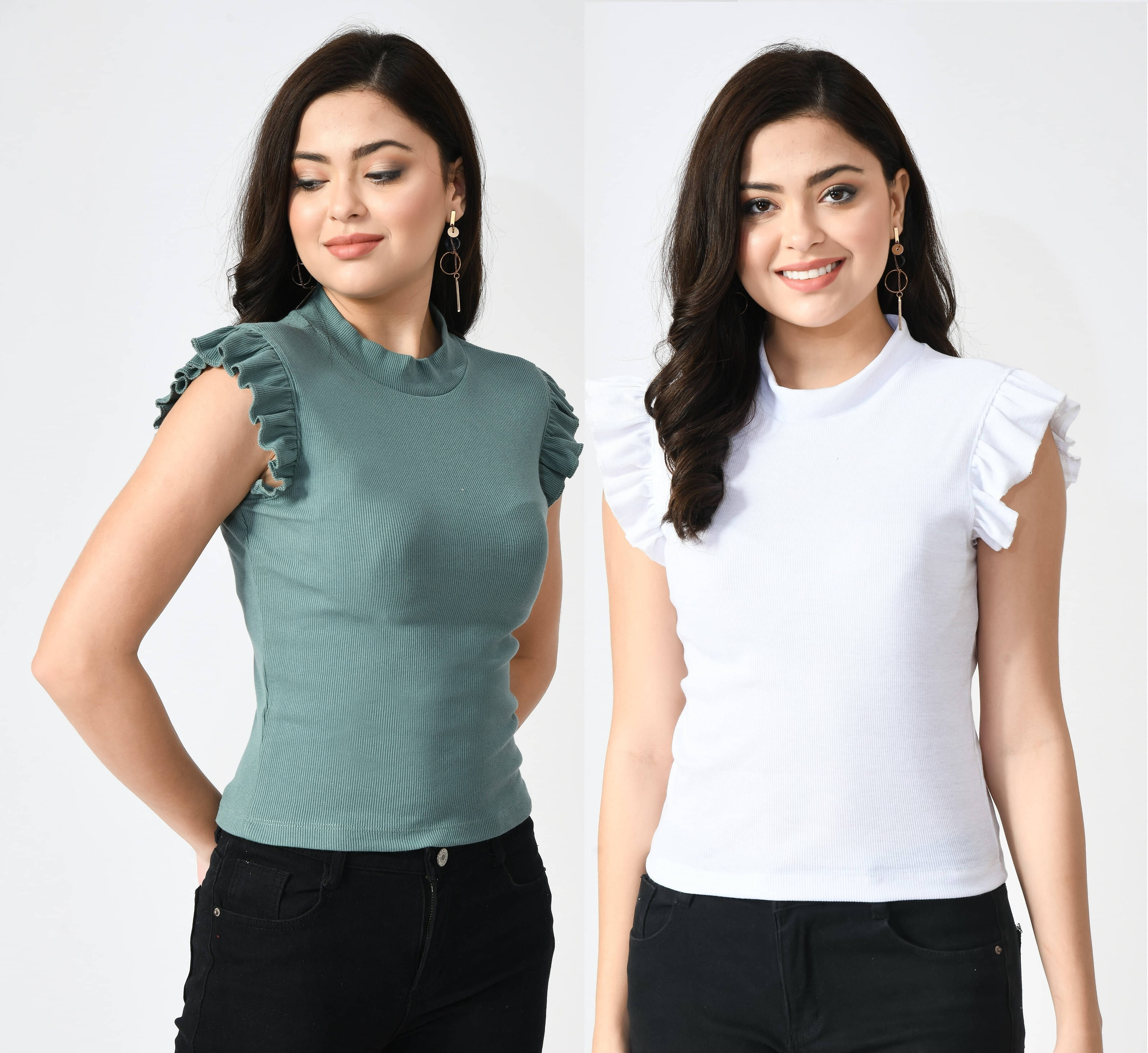 Brainbees Women's Cotton Blend Regular Top ( Multicolor )     			Brainbees Women's Cotton Blend Regular Top ( Multicolor )