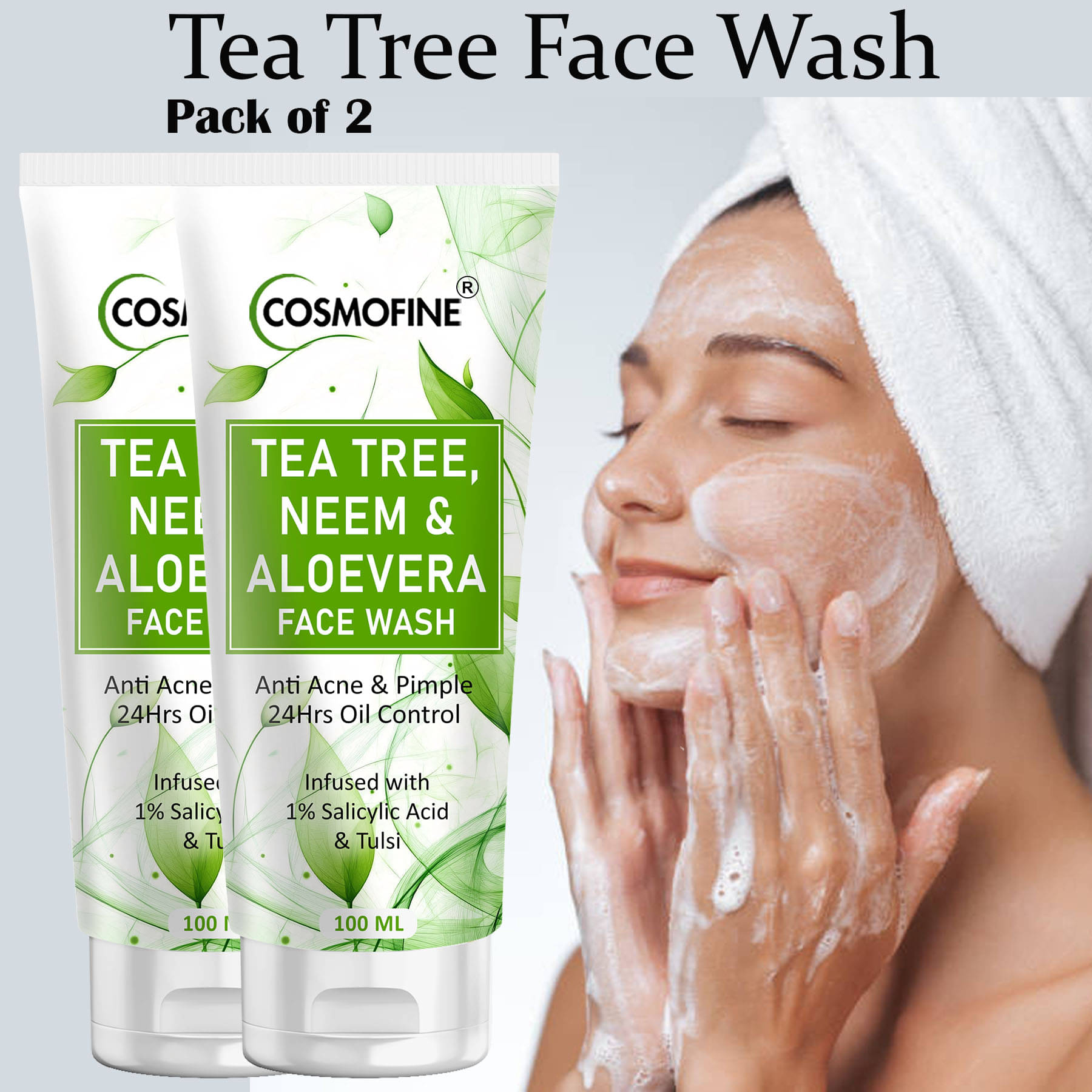     			COSMOFINE - Fine Lines and Wrinkles Reducing Face Wash For All Skin Type ( Pack of 2 )