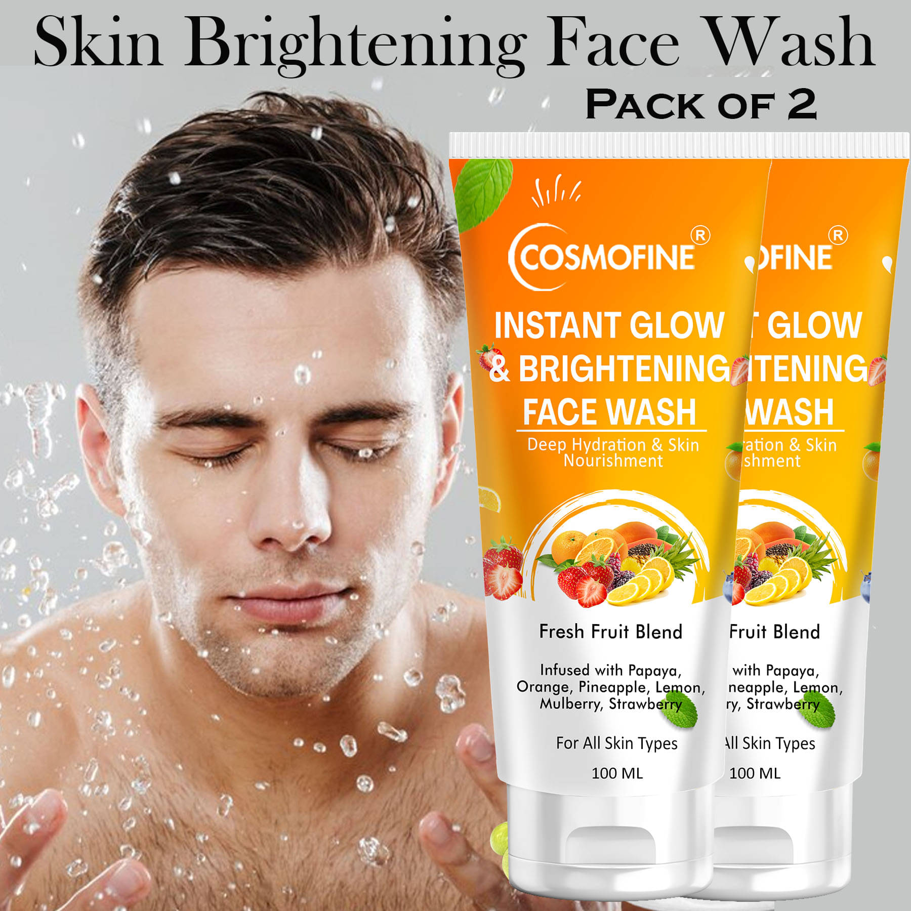     			COSMOFINE - Fine Lines and Wrinkles Reducing Face Wash For All Skin Type ( Pack of 2 )