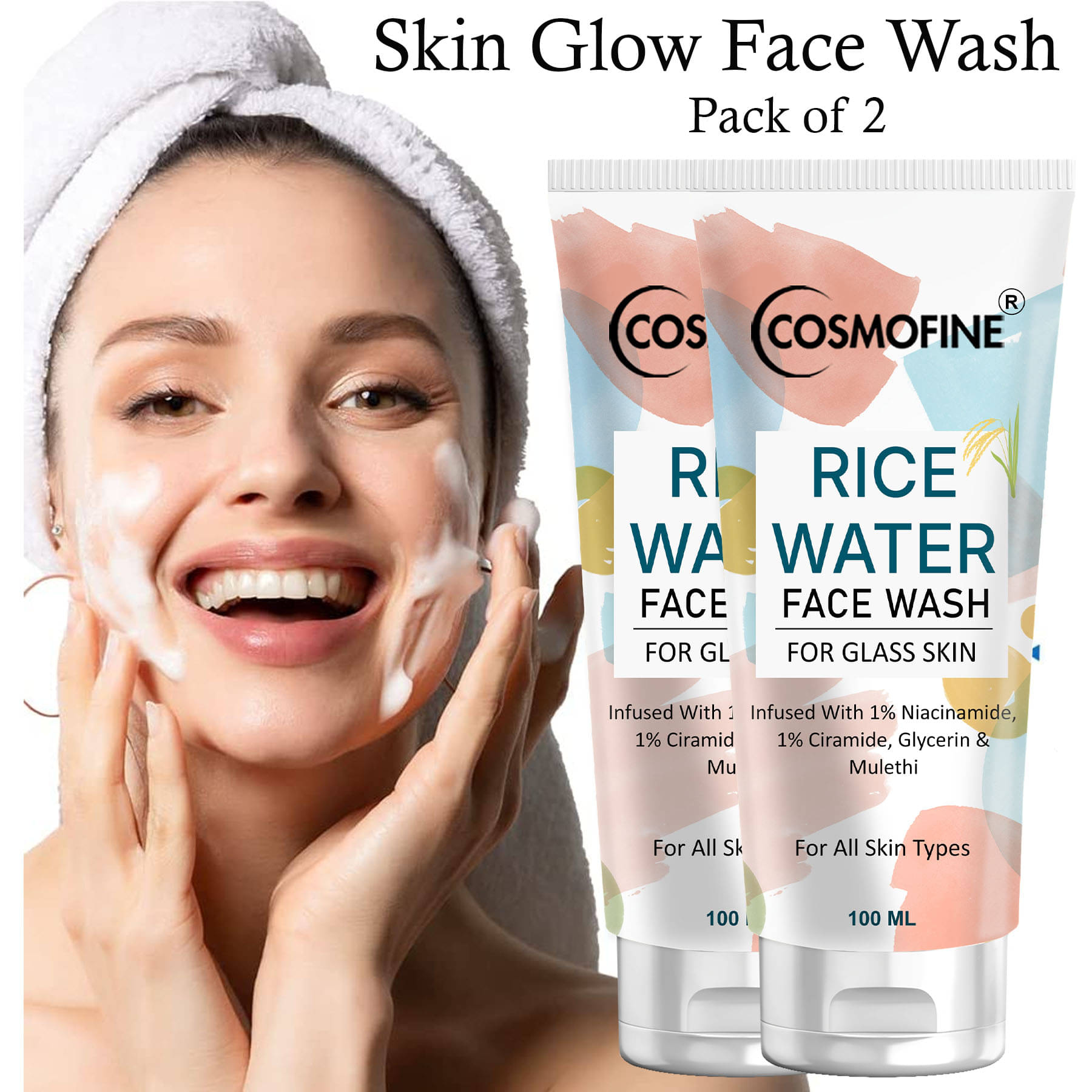 COSMOFINE - Softening and Smoothening Face Wash For All Skin Type ( Pack of 2 ) COSMOFINE - Softening and Smoothening Face Wash For All Skin Type ( Pack of 2 )