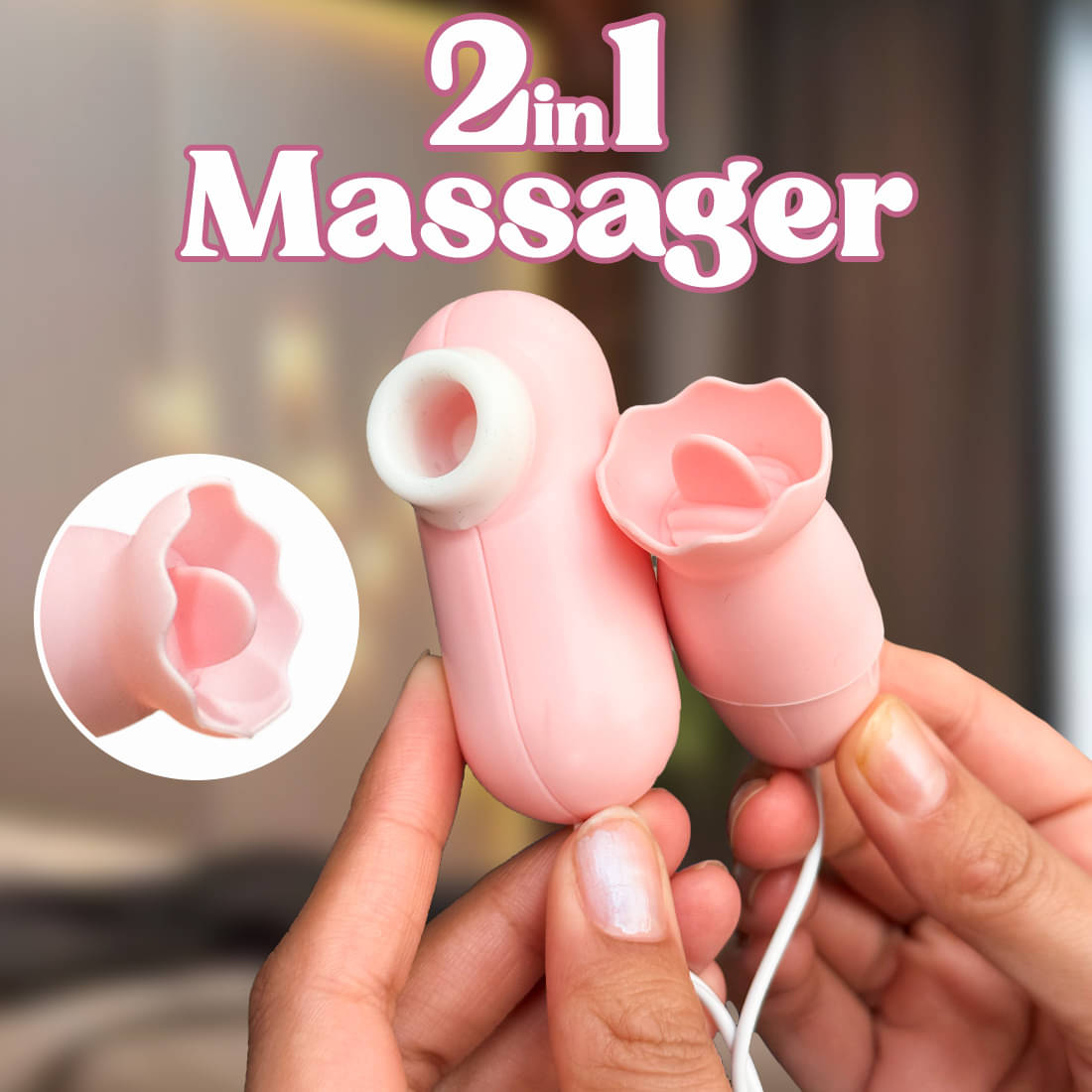     			Calmras 2 in 1 Massager Portable Manual Massager