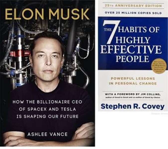 Combo Of Elon Musk & The 7 Habits of Highly Effective People Combo Of Elon Musk & The 7 Habits of Highly Effective People
