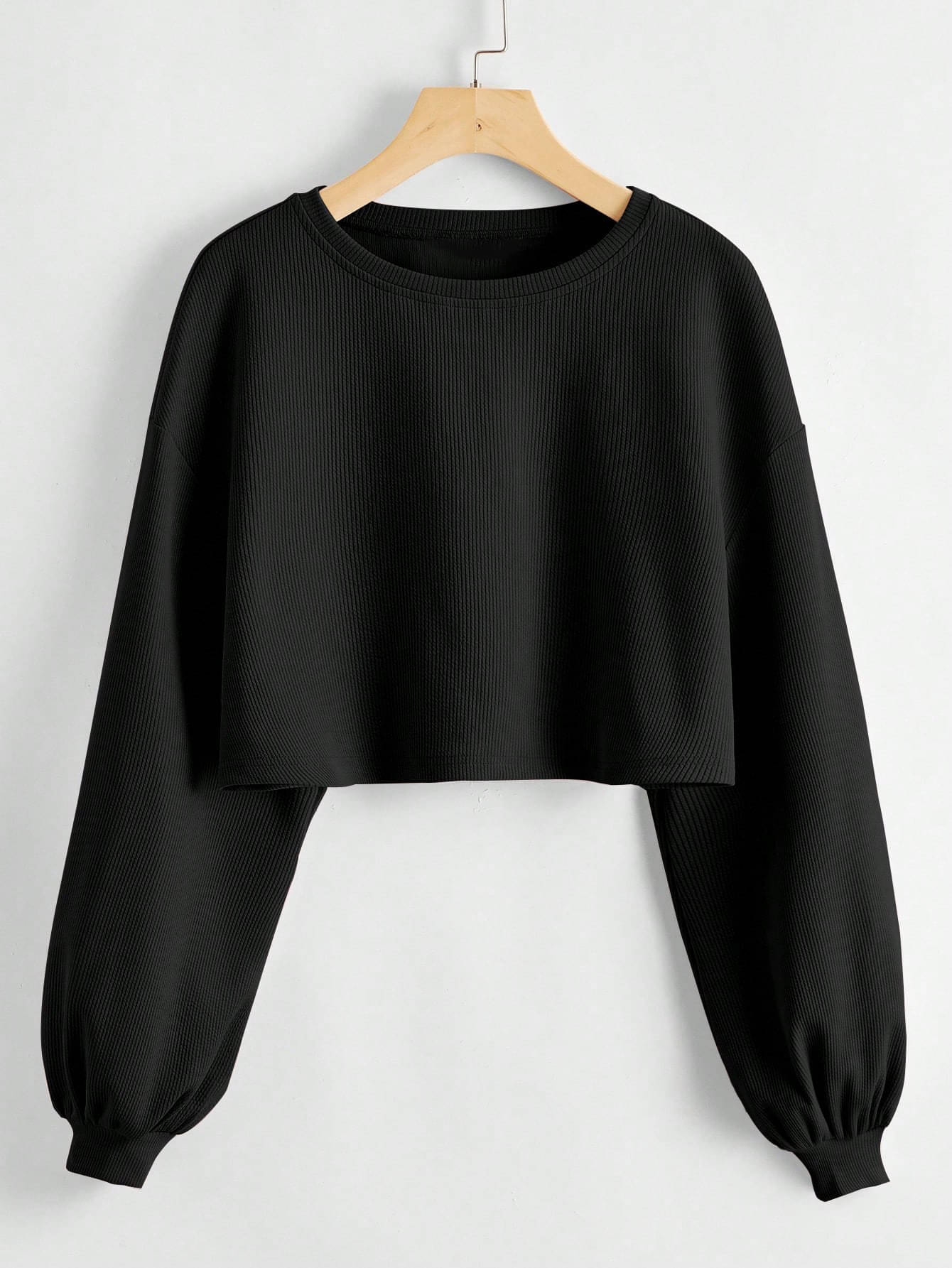 DTR FASHION Women's Cotton Blend Crop Top ( Black )     			DTR FASHION Women's Cotton Blend Crop Top ( Black )