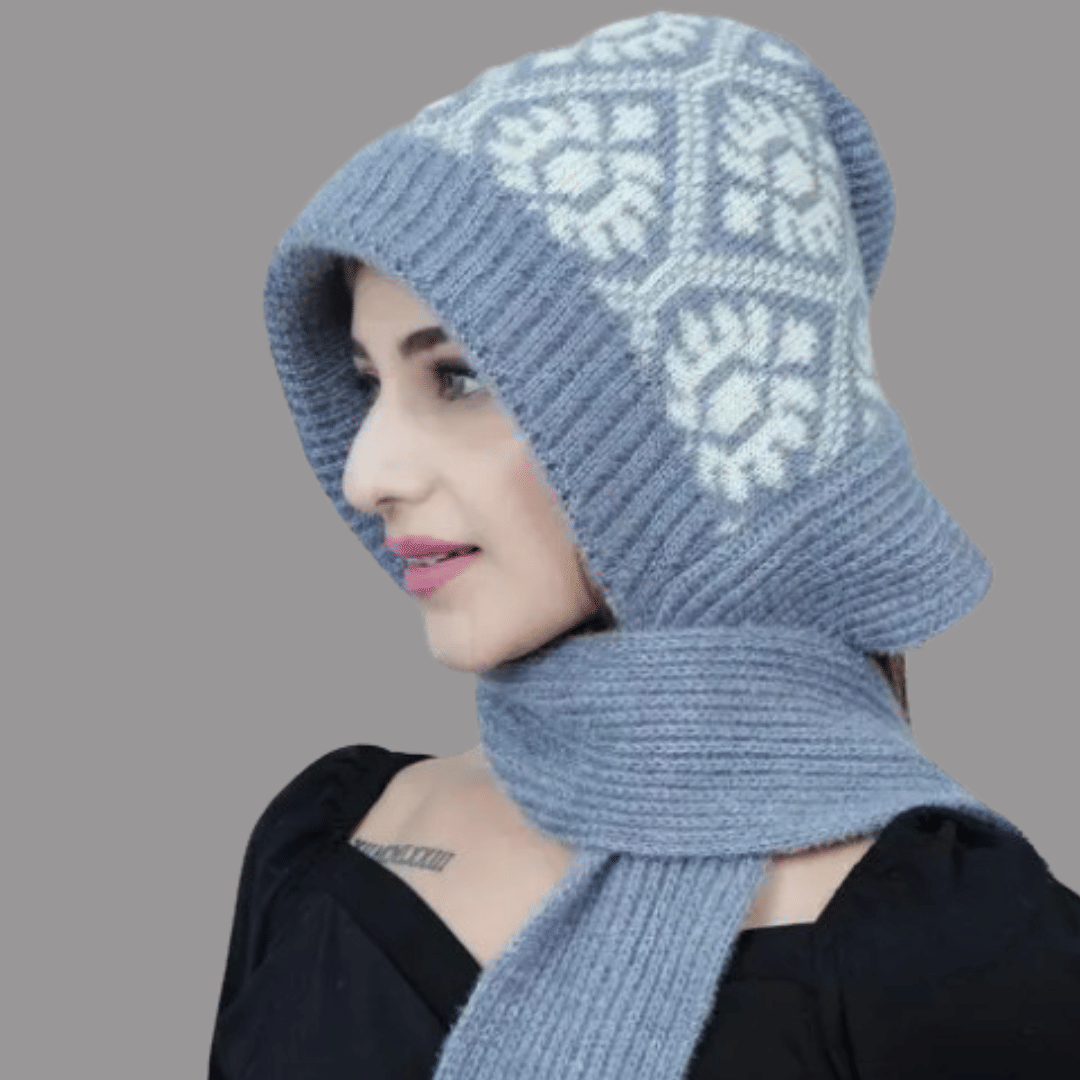 EKRAES MALOSAHA Gray Woollen Women's Headwrap ( Pack of 1 ) EKRAES MALOSAHA Gray Woollen Women's Headwrap ( Pack of 1 )