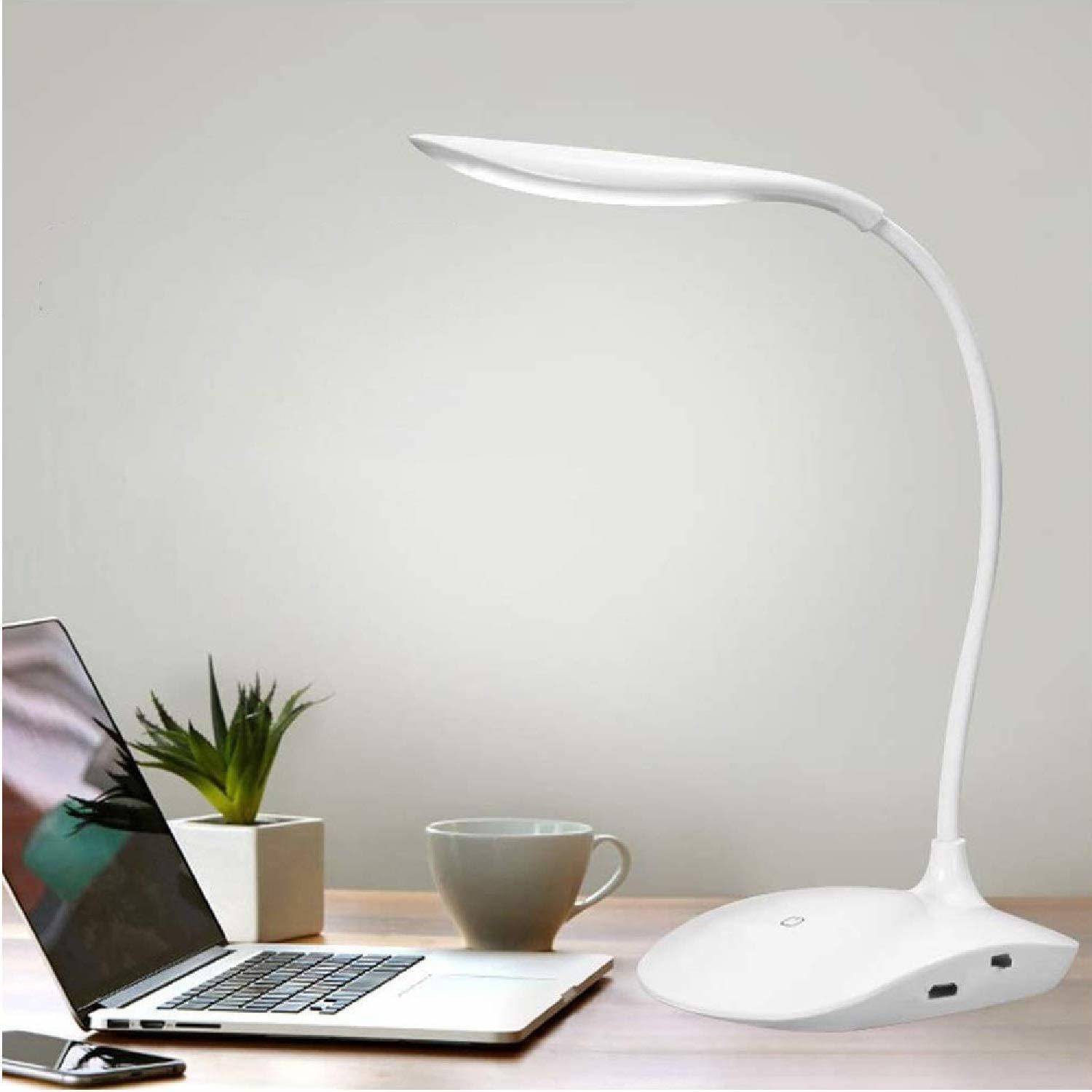     			FIVANIO White Study Table Lamp ( Pack of 1 )