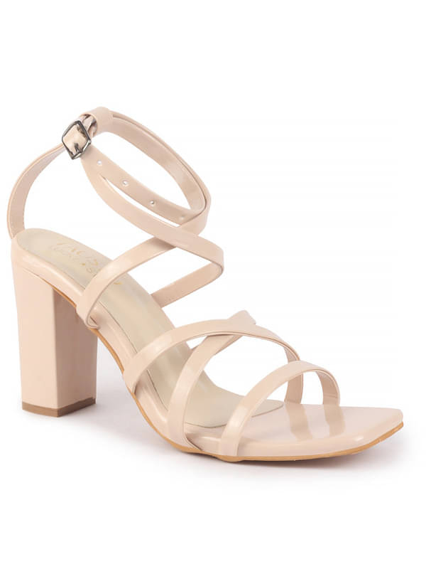     			Fausto Beige Women's Sandal Heels