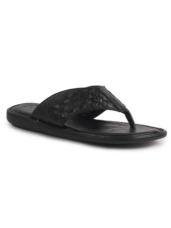     			Fausto Black Men's Daily Slipper