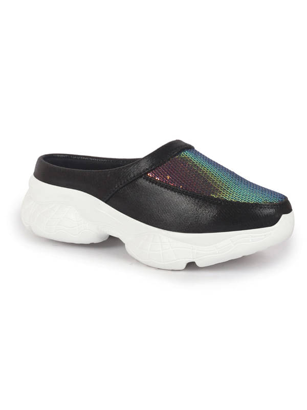     			Fausto Black Women's Mules Shoes