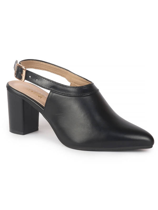     			Fausto Black Women's Sandal Heels