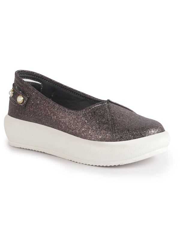     			Fausto Dark Grey Women's Loafers