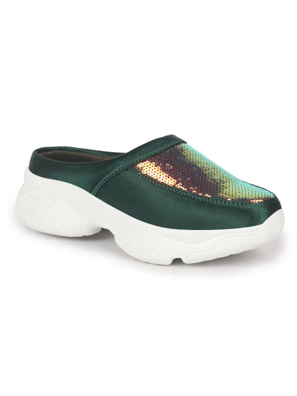     			Fausto Green Women's Mules Shoes