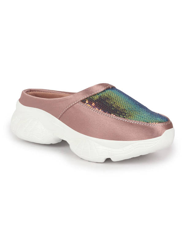     			Fausto Peach Women's Mules Shoes