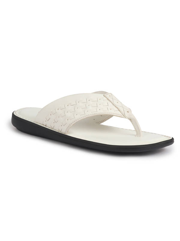     			Fausto White Men's Daily Slipper