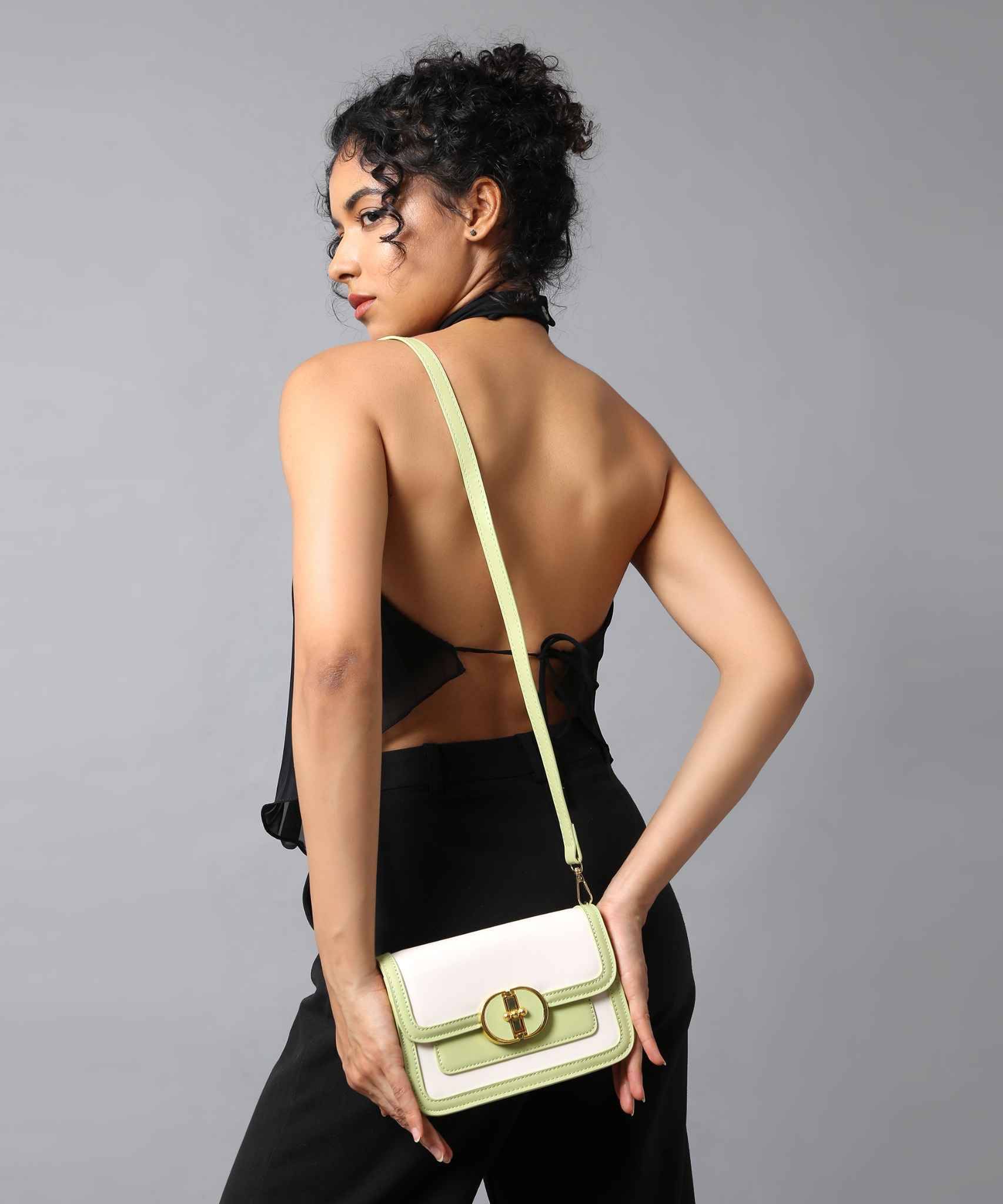     			Filauri Sling Bag PU Set of 1 ( Green )