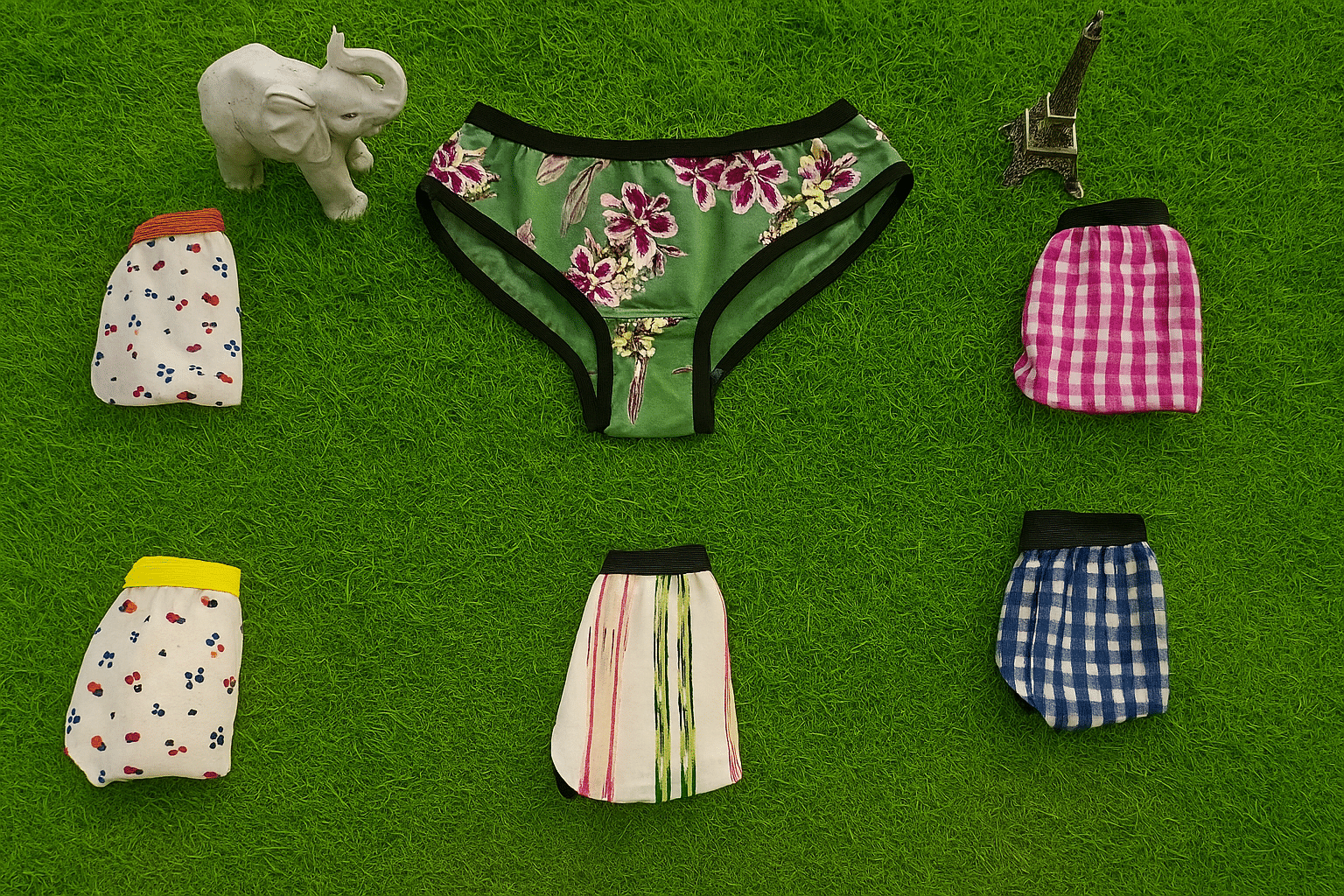    			G Beauty Pack of 6 Cotton Panties For Girls ( Multicolor )