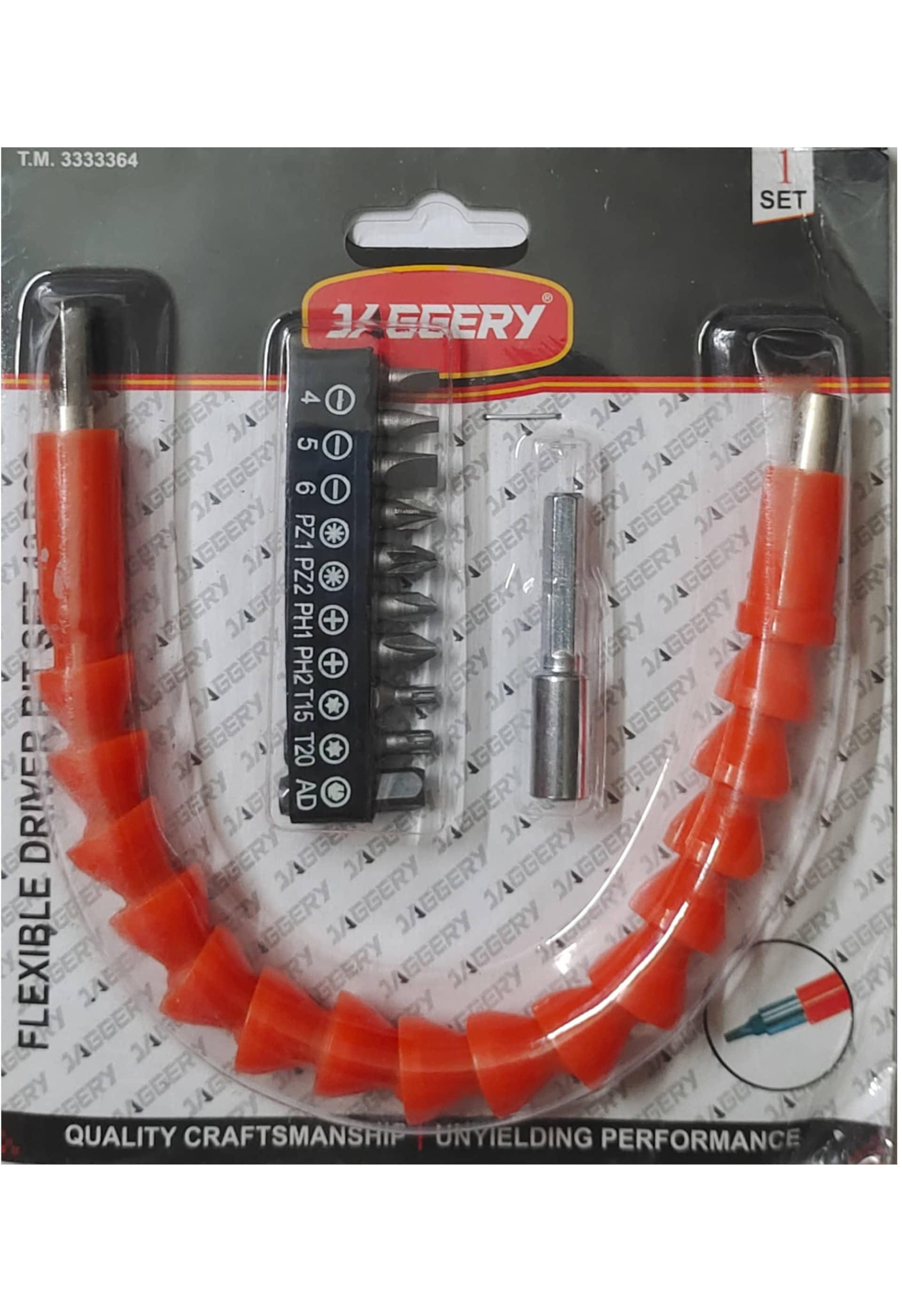 JAGGERY 1N Magnetic Drill Extension Attachment/10 N Screwdriver Bits/1N Bit Adopter