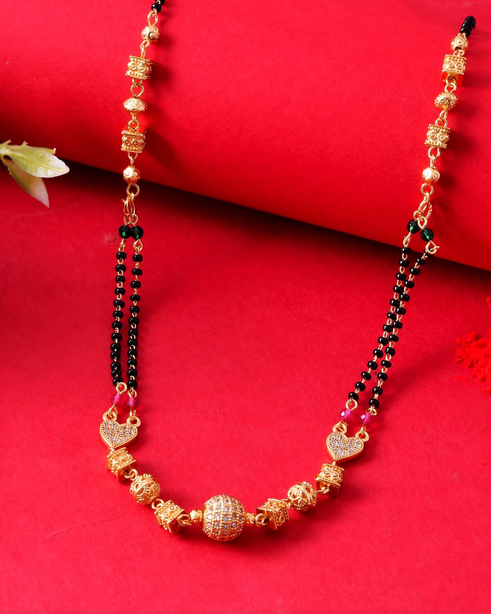 Jewels Nest Golden Mangalsutra ( Pack of 1 ) Jewels Nest Golden Mangalsutra ( Pack of 1 )