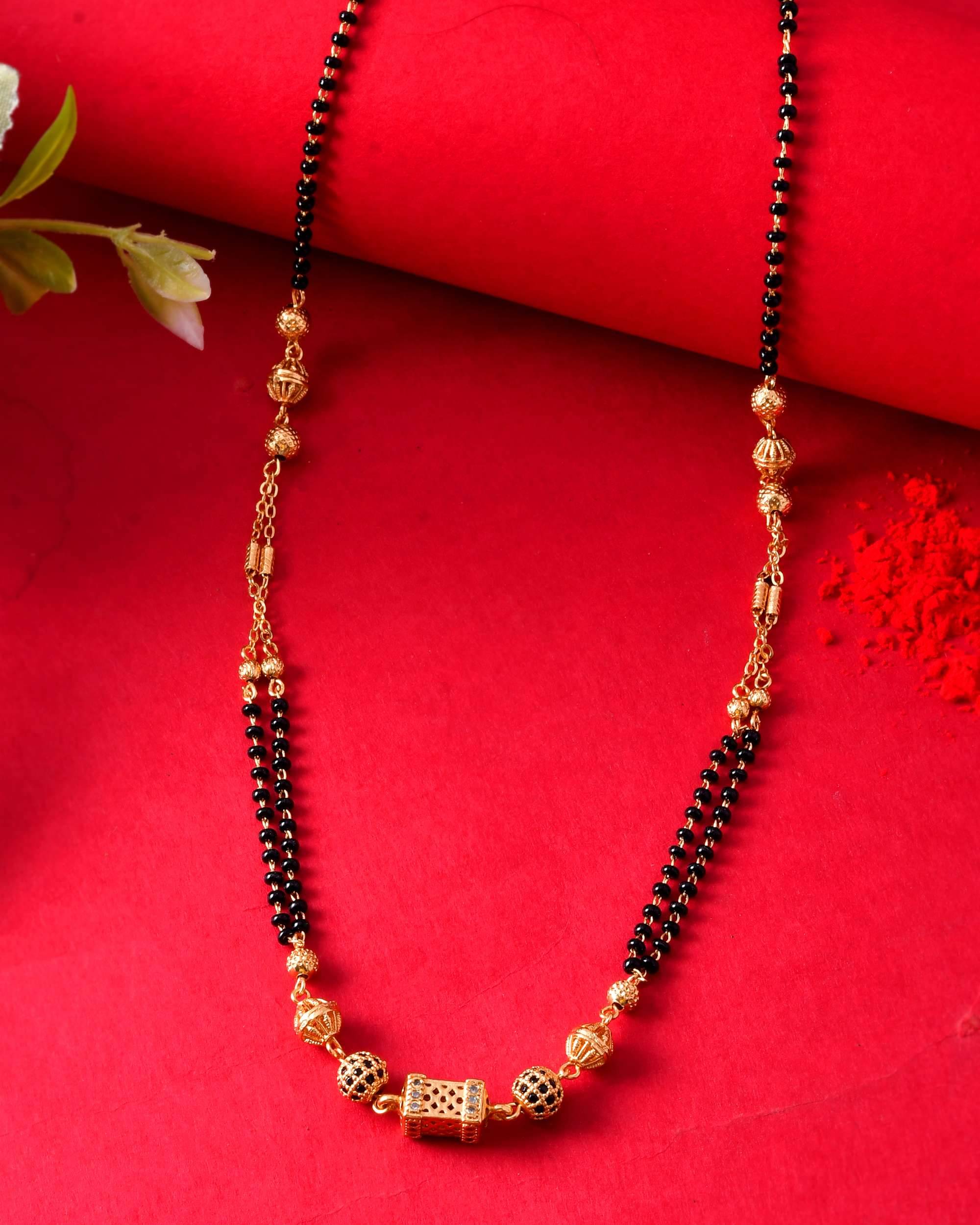 Jewels Nest Golden Mangalsutra ( Pack of 1 )     			Jewels Nest Golden Mangalsutra ( Pack of 1 )