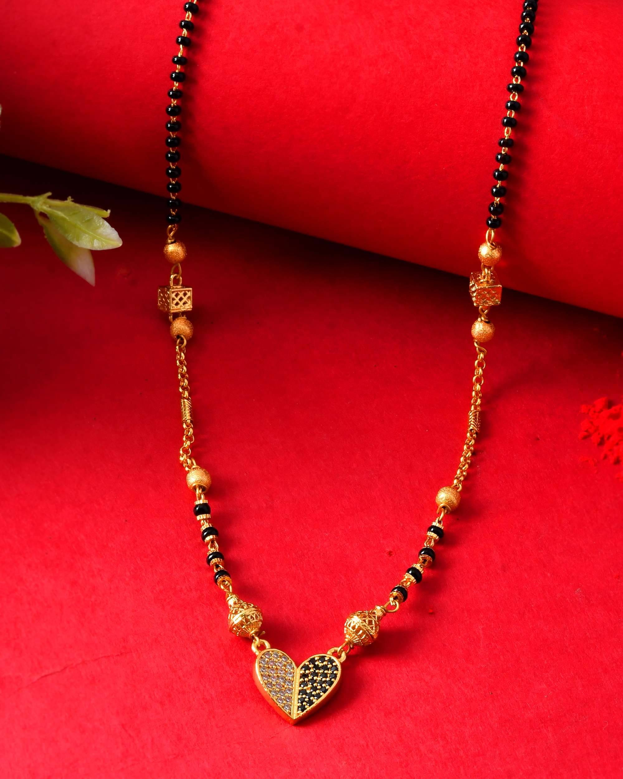 Jewels Nest Golden Mangalsutra ( Pack of 1 )     			Jewels Nest Golden Mangalsutra ( Pack of 1 )