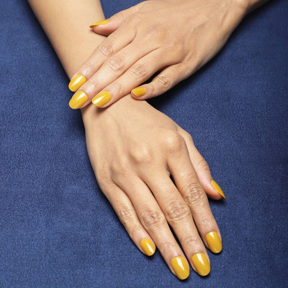     			Lick Artificial Nails and Set Mustard Yellow (Pack of 12)