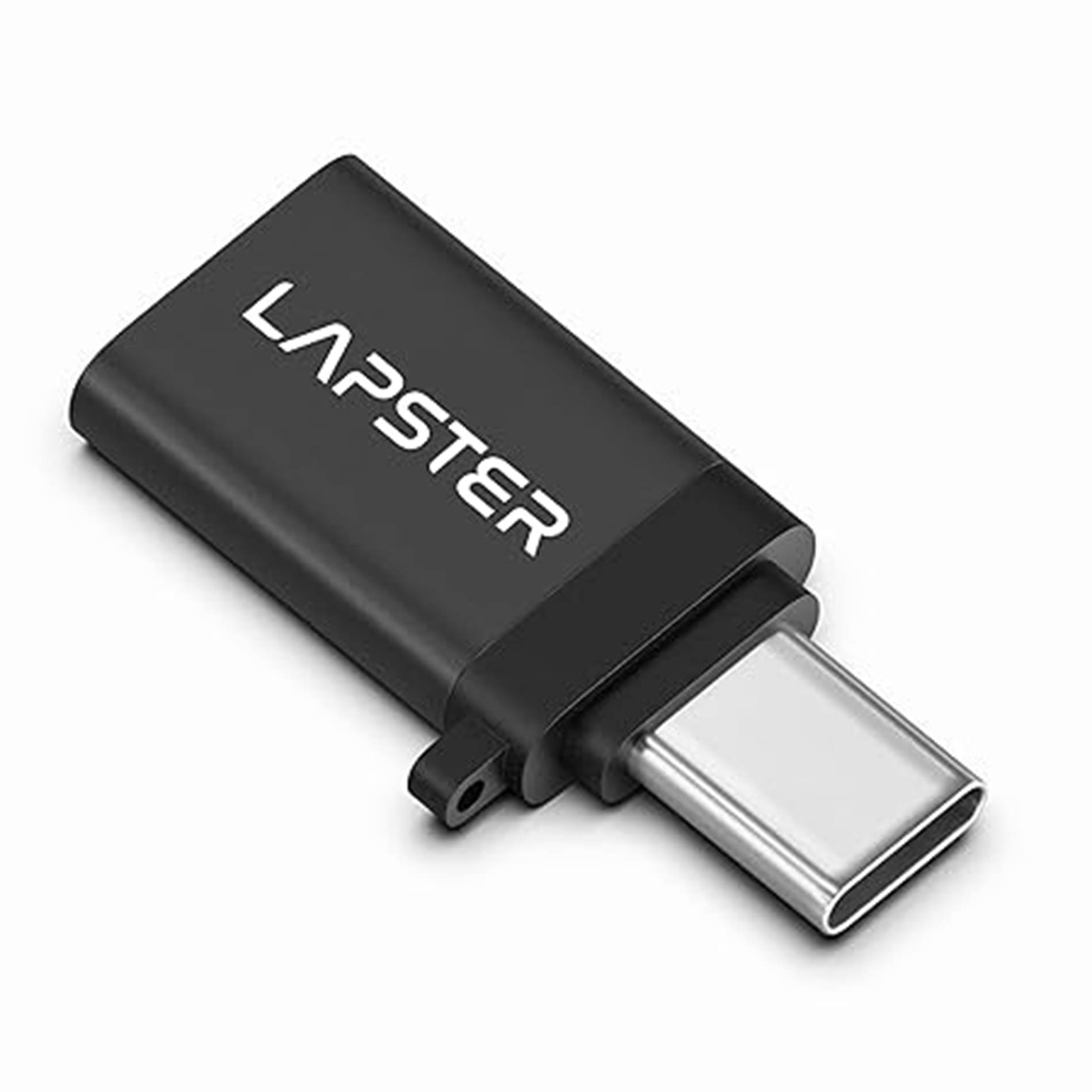     			Lapster Plugx2 USB 3.0 to Type C OTG Adaptor, 10Gbps High Speed Data Transfer, Thunderbolt to USB Adapter, Compatible for All Type C Devices, Smartphone, Laptops, Tablets, Chargers.