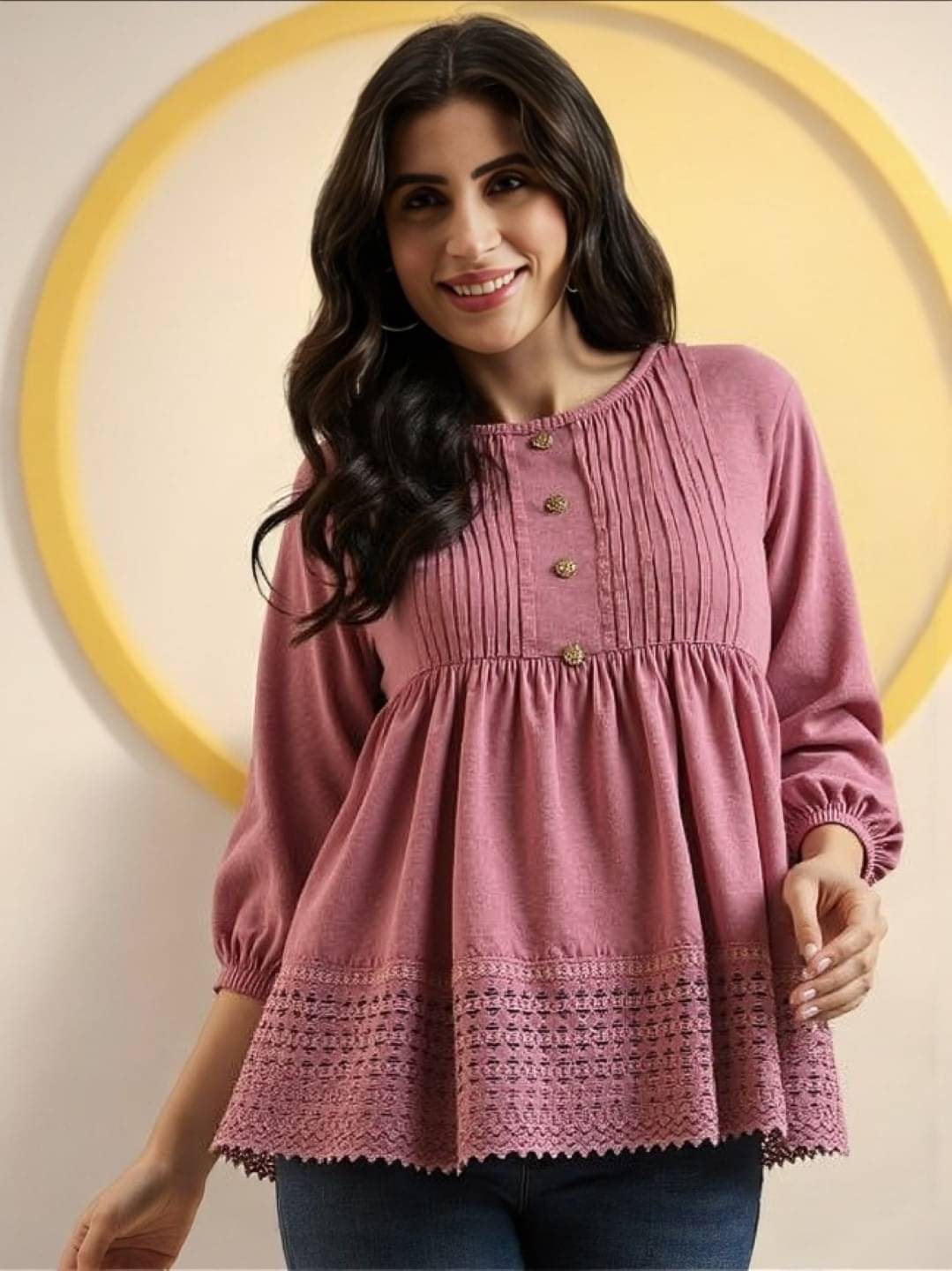 MAYKR Women's Lycra Regular Top ( Brown ) MAYKR Women's Lycra Regular Top ( Brown )