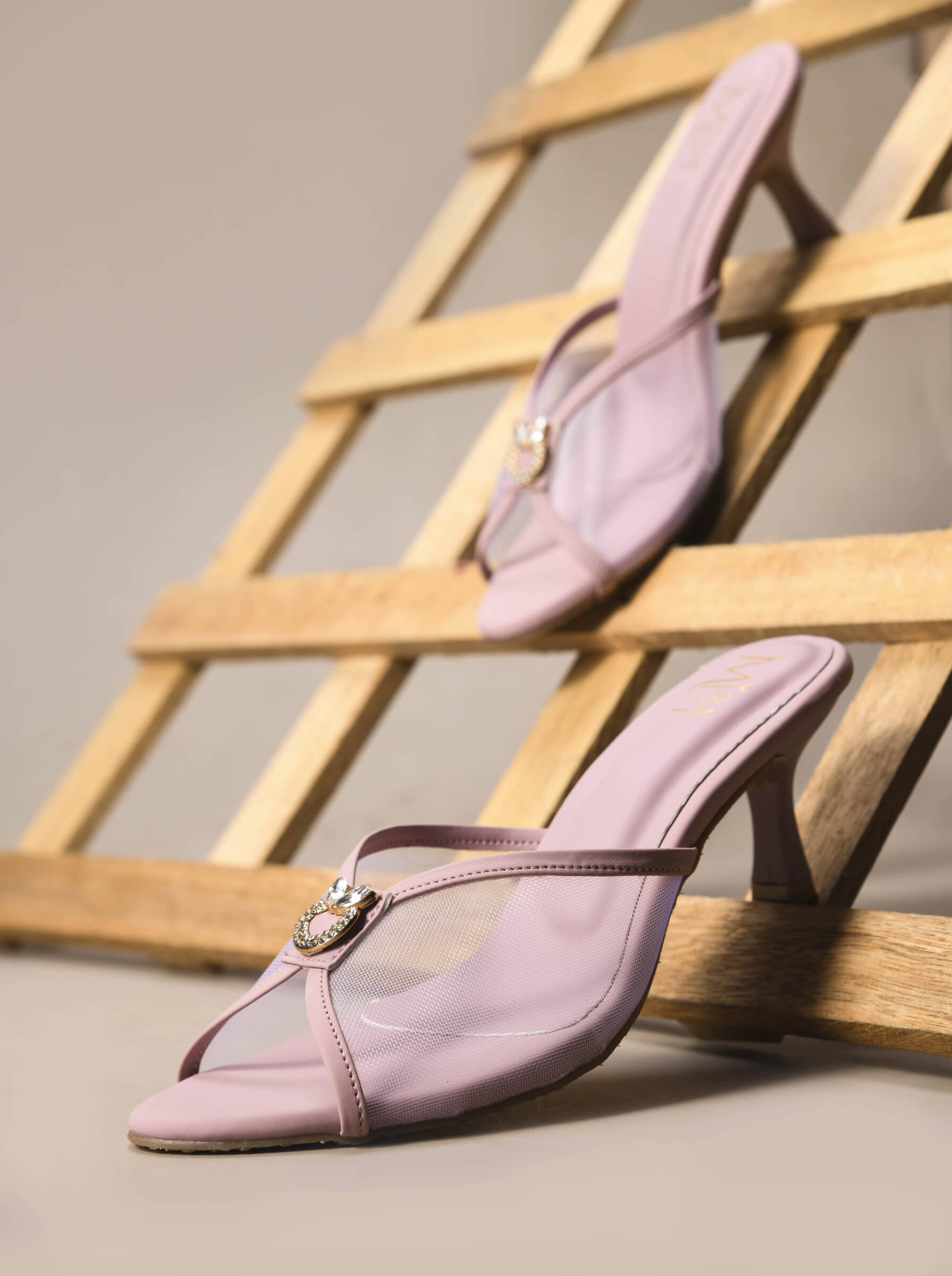 MiraMist Purple Women's Slip On Heels MiraMist Purple Women's Slip On Heels