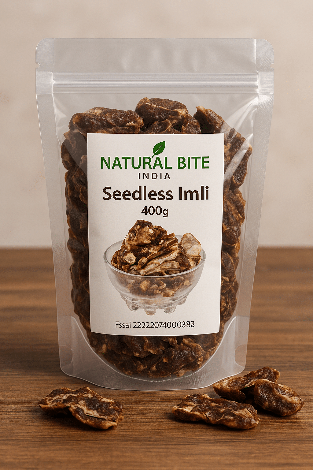 NATURAL BITE INDIA Seedless tamarind 400 gm NATURAL BITE INDIA Seedless tamarind 400 gm