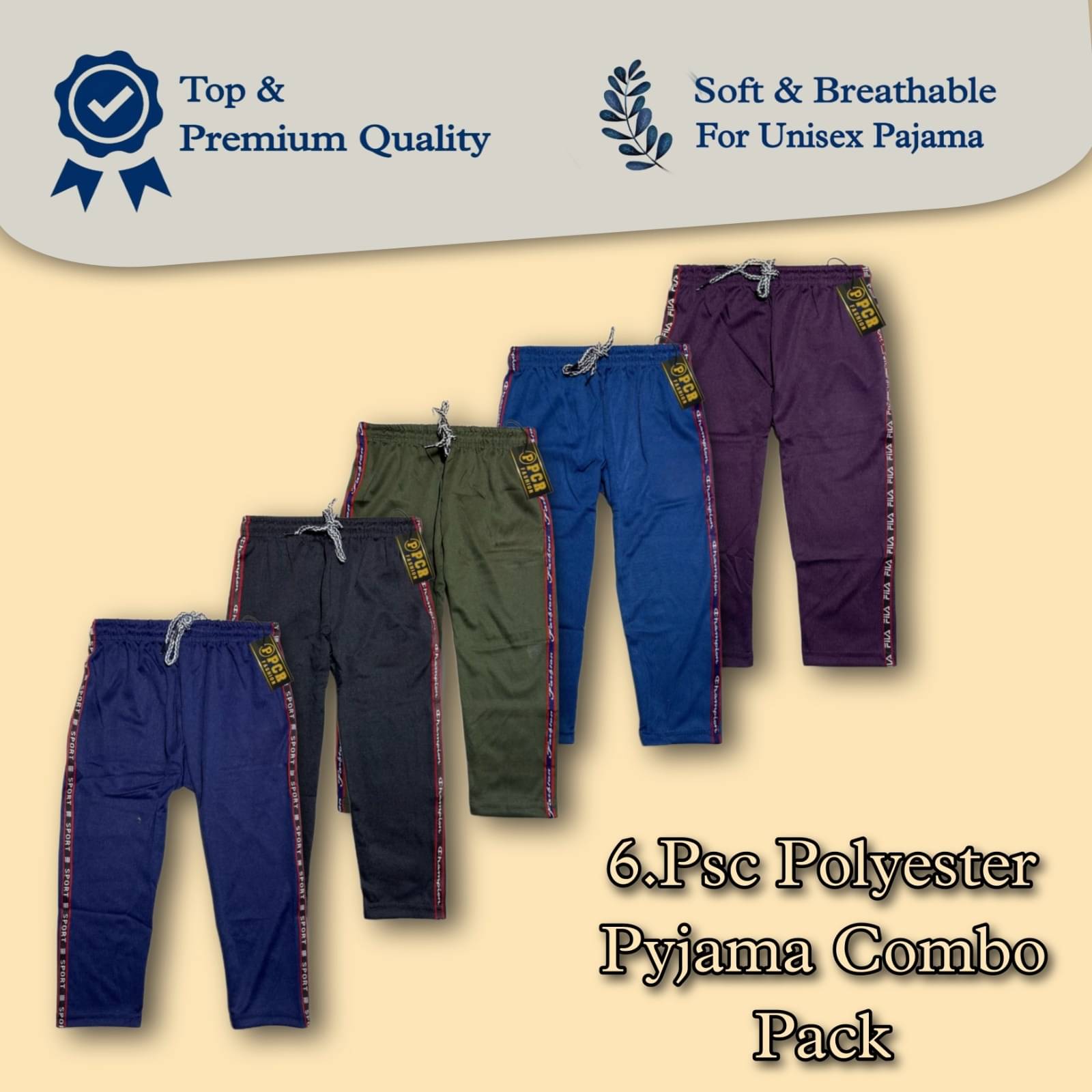     			Prashant Associate Pack of 5 Boys Polyester Pyjama ( Multicolor )