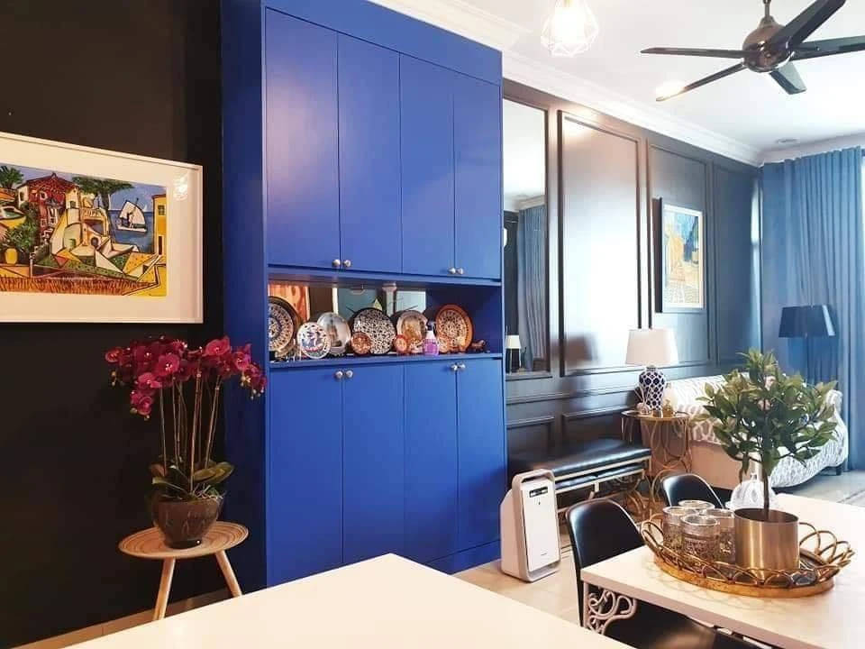     			SIA VENDORS 60x121 cm Blue water proof Self Adhesive Wallpaper