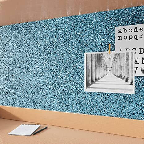 SIA VENDORS 60x121 cm Chunky Blue Glitter water proof Self Adhesive Wallpaper SIA VENDORS 60x121 cm Chunky Blue Glitter water proof Self Adhesive Wallpaper