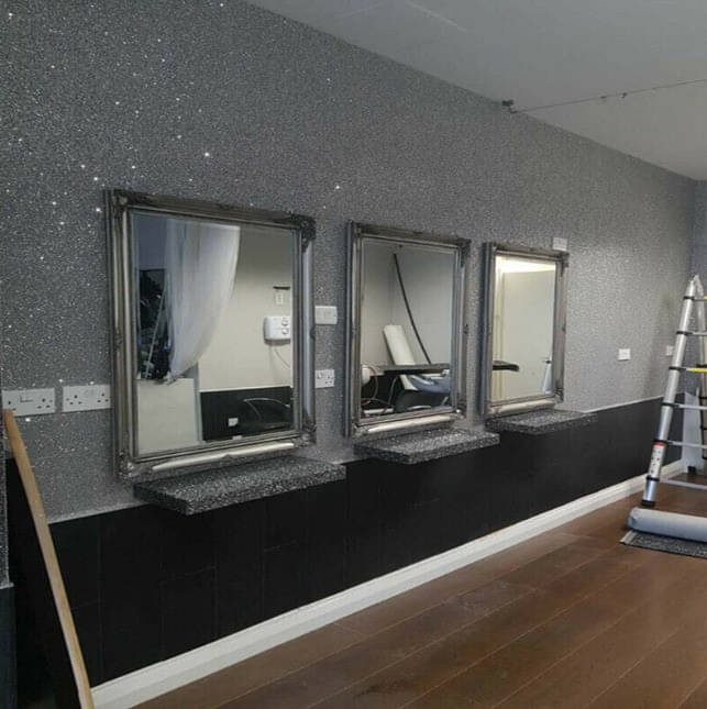 SIA VENDORS 60x121 cm Chunky Grey Glitter water proof Self Adhesive Wallpaper SIA VENDORS 60x121 cm Chunky Grey Glitter water proof Self Adhesive Wallpaper