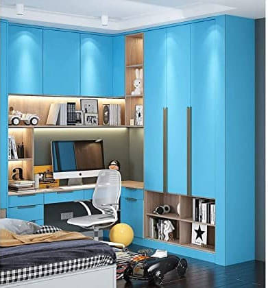 SIA VENDORS 60x121 cm Dark Sky Blue Wood Matte water proof Self Adhesive Wallpaper     			SIA VENDORS 60x121 cm Dark Sky Blue Wood Matte water proof Self Adhesive Wallpaper
