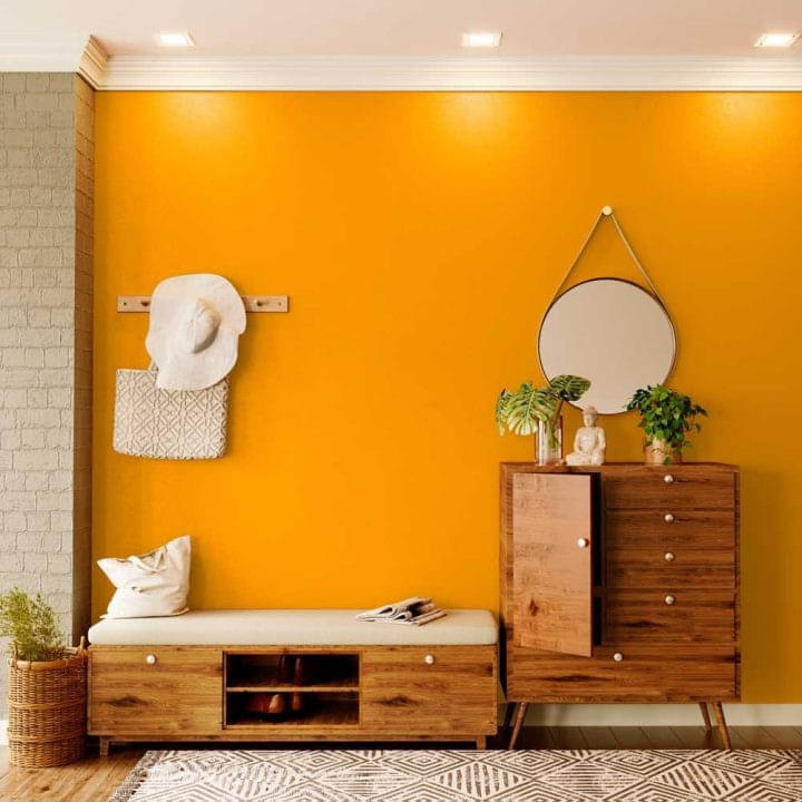 SIA VENDORS 60x121 cm Orange Wood Matte water proof Self Adhesive Wallpaper SIA VENDORS 60x121 cm Orange Wood Matte water proof Self Adhesive Wallpaper