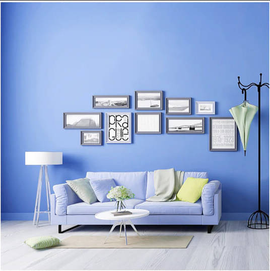 SIA VENDORS 60x121 cm Pea Blue water proof Self Adhesive Wallpaper SIA VENDORS 60x121 cm Pea Blue water proof Self Adhesive Wallpaper