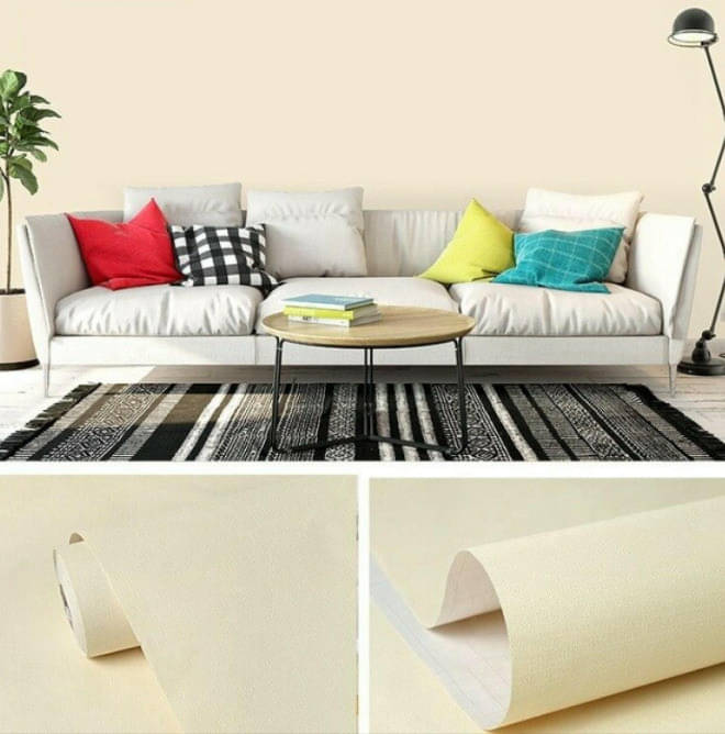 SIA VENDORS 60x121 cm off White water proof Self Adhesive Wallpaper SIA VENDORS 60x121 cm off White water proof Self Adhesive Wallpaper
