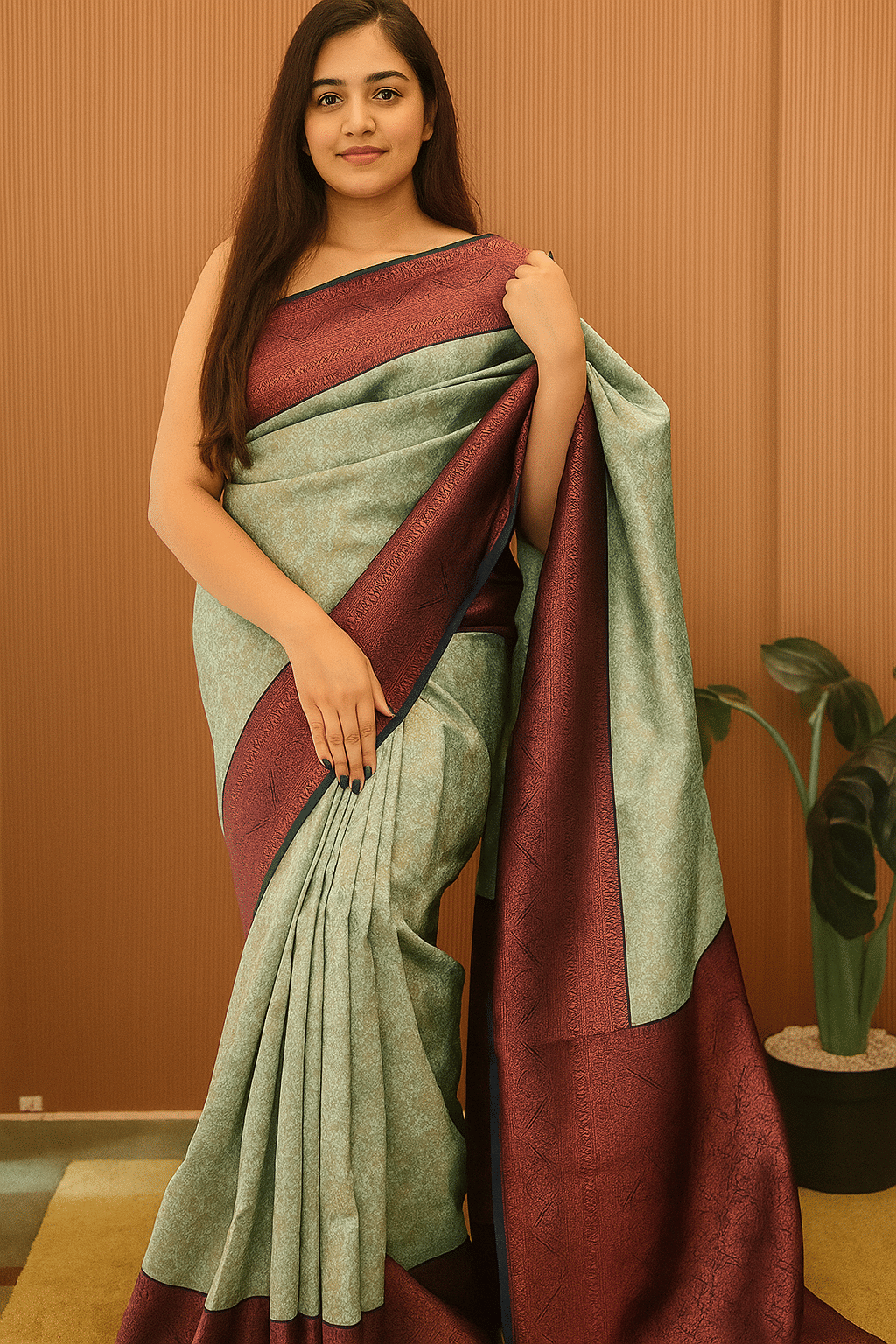     			SILK SUTRA Polyester Printed Saree With Unstitched Blouse Piece ( Multicolor )