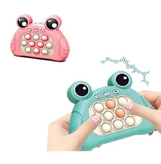     			Toonkiz Intelligence Game Toy with Light & Sound for Kids, Pop It Bubble Push Game (Multicolor)