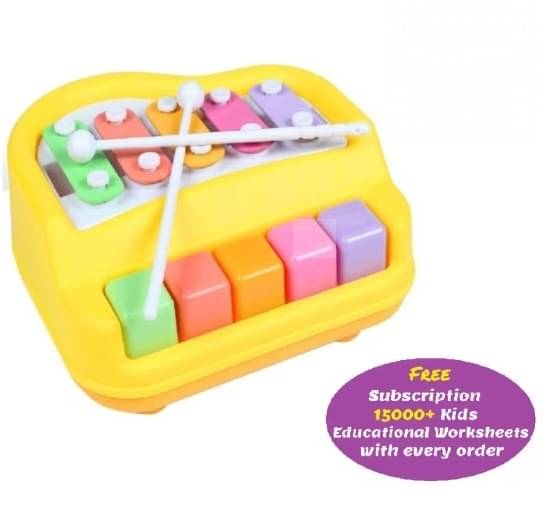 Toonkiz Multi Musical Keys Xylophone & Piano for Kids & Toddler | Non Toxic & Non-Battery for kids(Small)     			Toonkiz Multi Musical Keys Xylophone & Piano for Kids & Toddler | Non Toxic & Non-Battery for kids(Small)