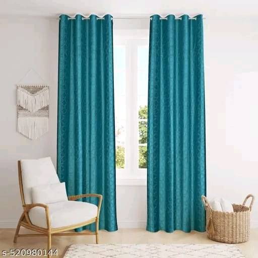 Tramb Abstract Room Darkening Eyelet Curtain 5 FT ( Pack of 1 ) - Blue Tramb Abstract Room Darkening Eyelet Curtain 5 FT ( Pack of 1 ) - Blue