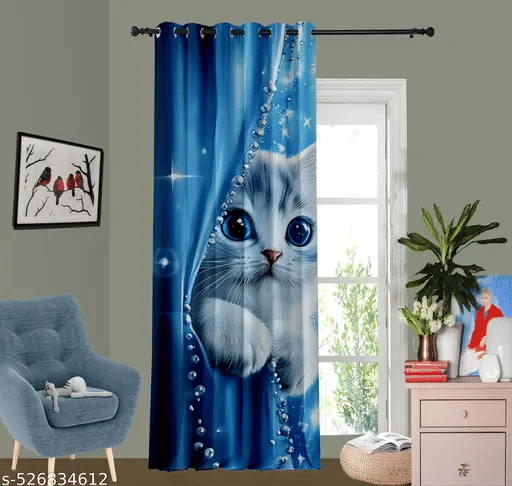Tramb Abstract Room Darkening Eyelet Curtain 5 FT ( Pack of 1 ) - Multi Color Tramb Abstract Room Darkening Eyelet Curtain 5 FT ( Pack of 1 ) - Multi Color