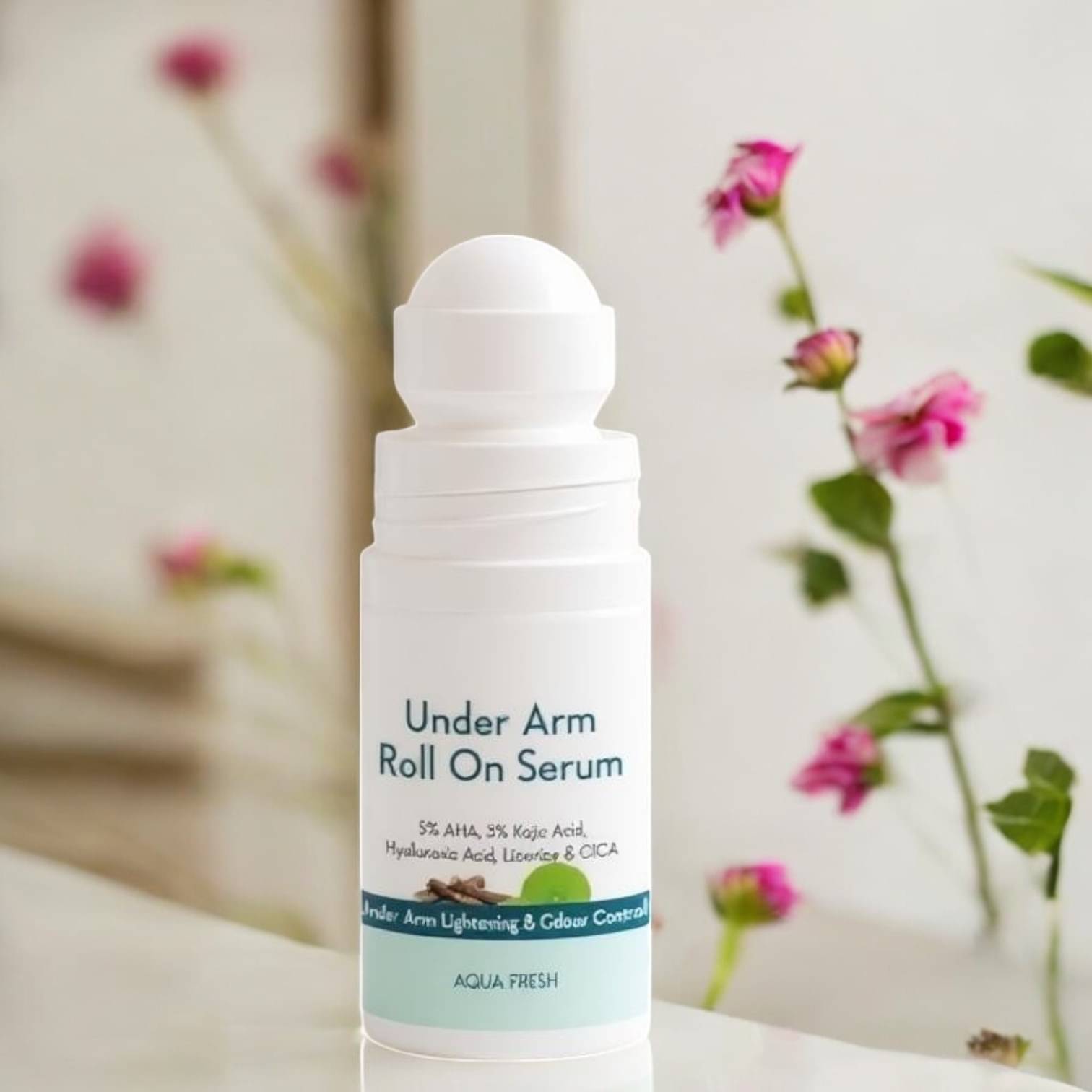    			Vibrista Underarm Roll On Serum - 5% AHA & 3% Kojic Acid for Brightening & Odour Control Women & Men