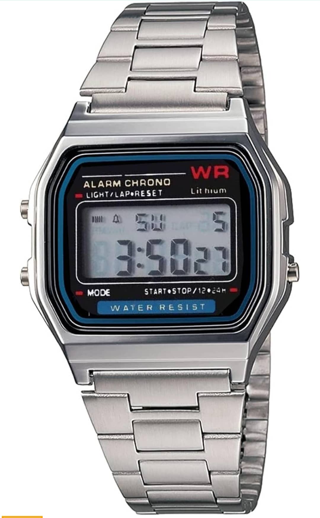 kriss collection Silver Stainless Steel Digital Men's Watch