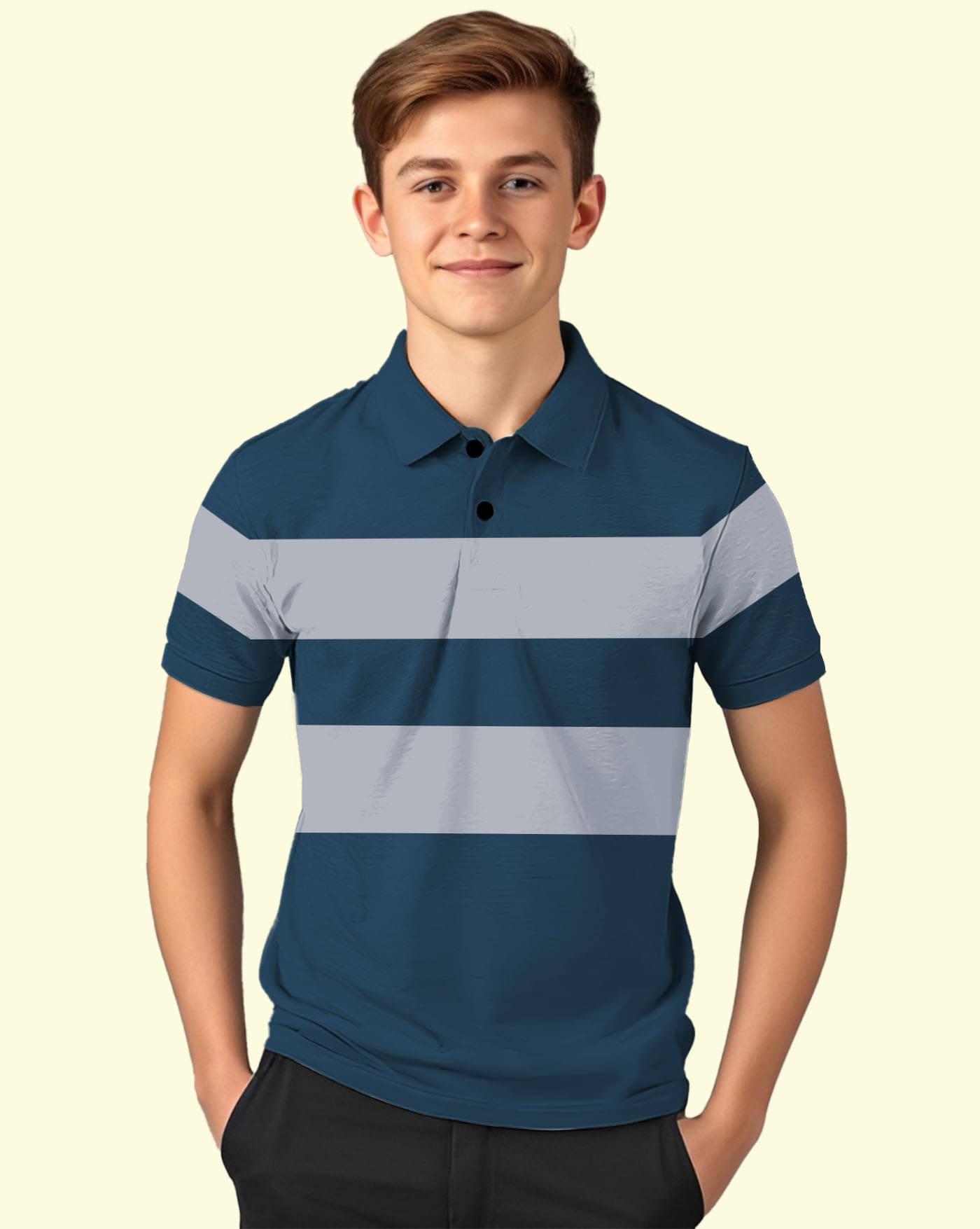     			AOOSH Pack of 1 Boys & Girls Cotton Blend Polo T-Shirt ( Multicolor )