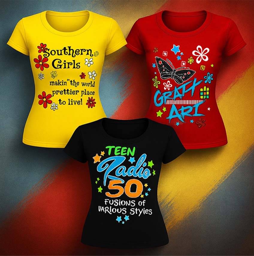     			CUTE TREND Pack of 3 Girls Cotton T-Shirt ( Multicolor 3 )