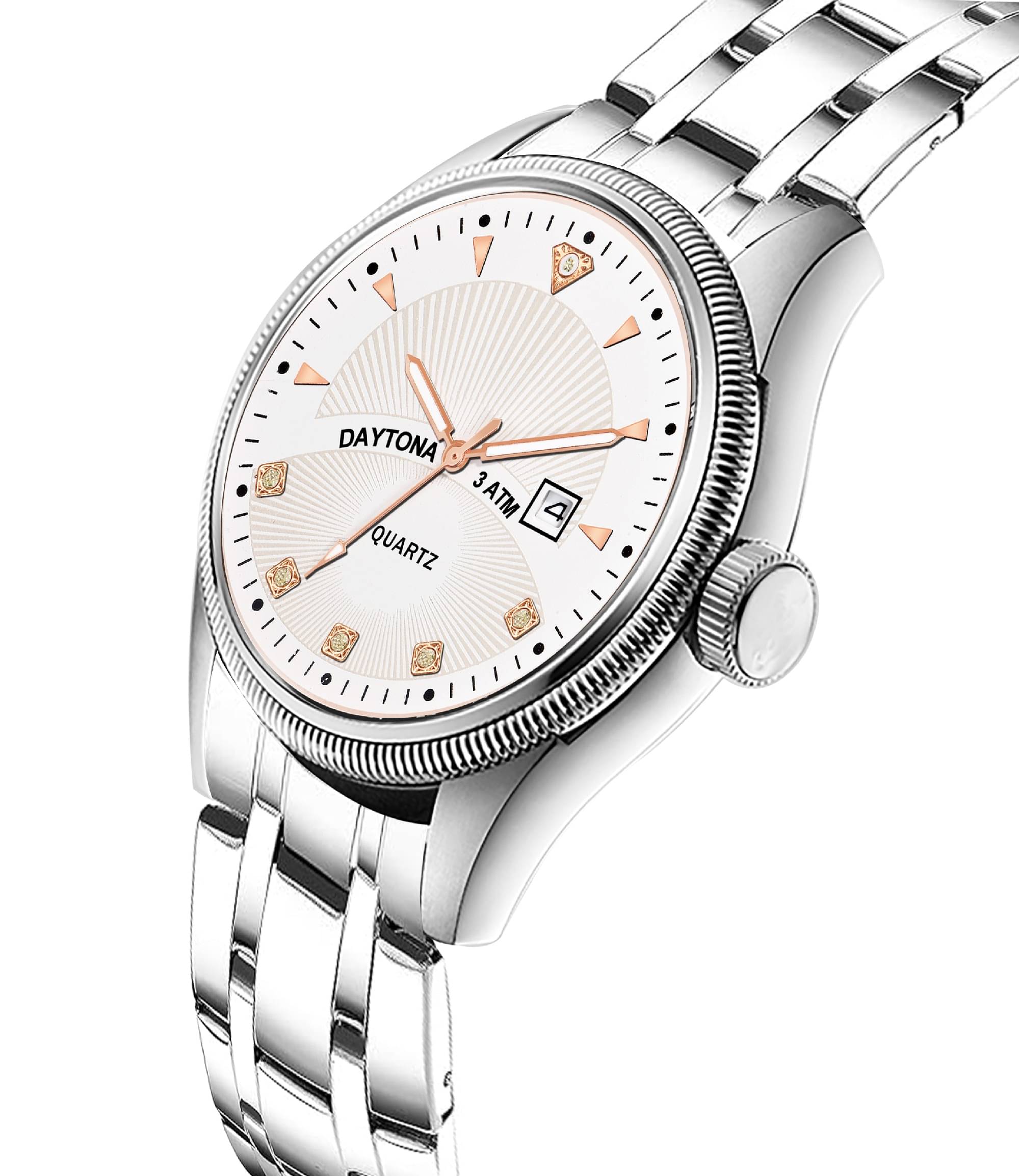     			DoubleRun Silver Metal Analog Men's Watch