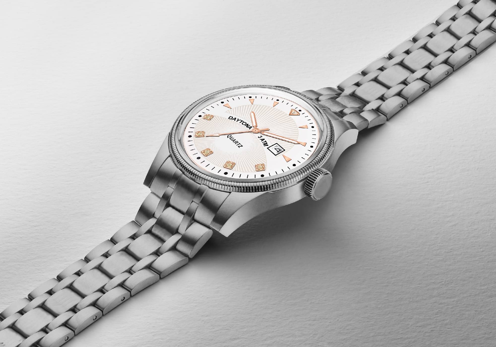     			DoubleRun Silver Metal Analog Men's Watch