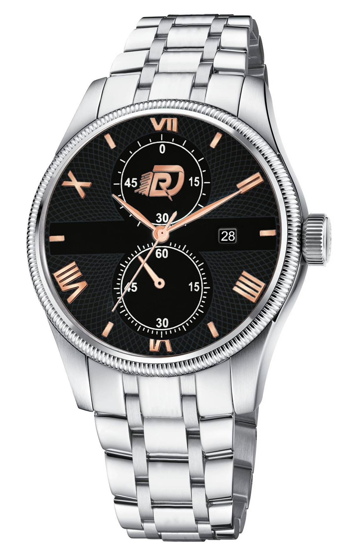     			DoubleRun Silver Metal Analog Men's Watch