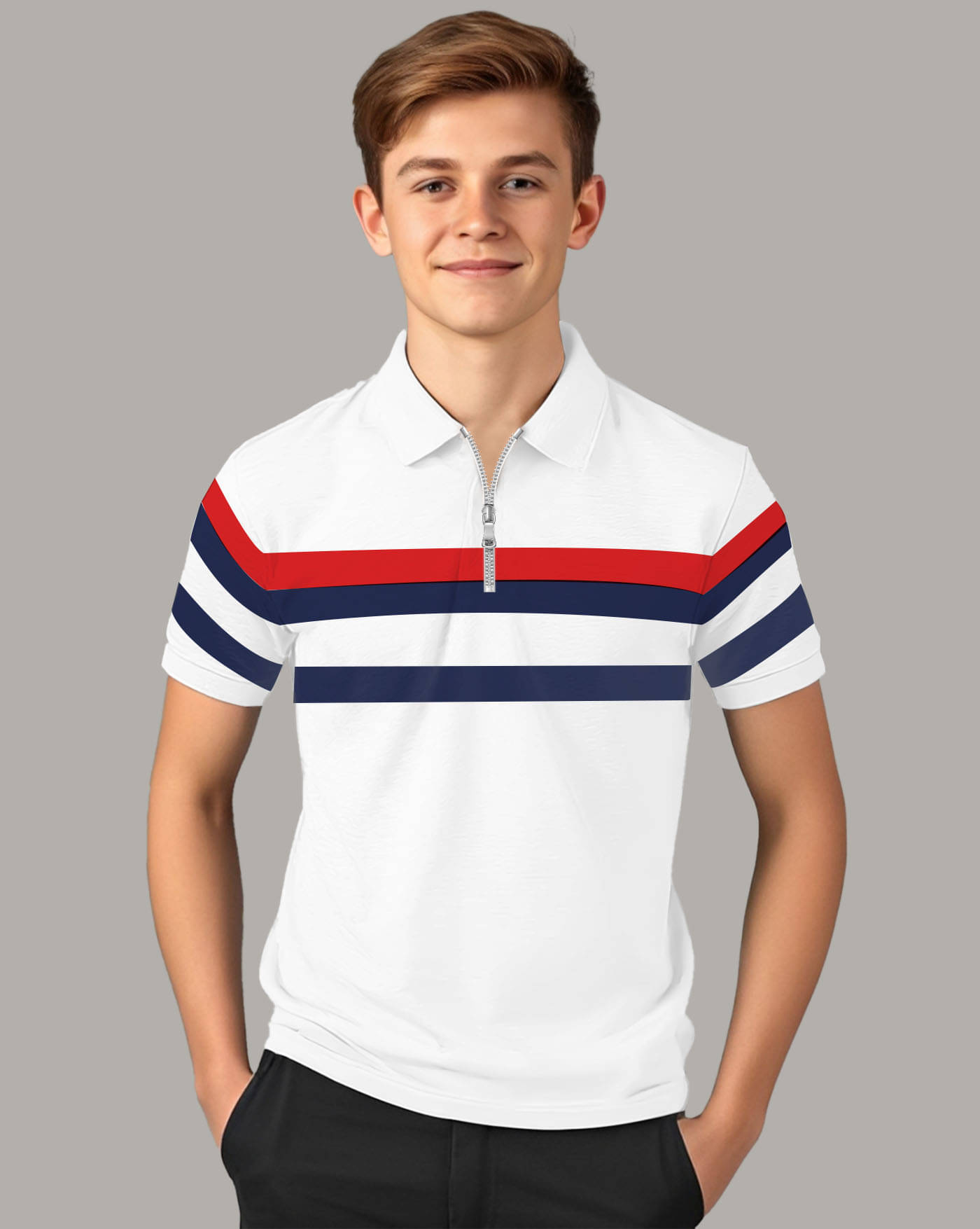     			ENITOR Pack of 1 Boys & Girls Cotton Blend Polo T-Shirt ( White )