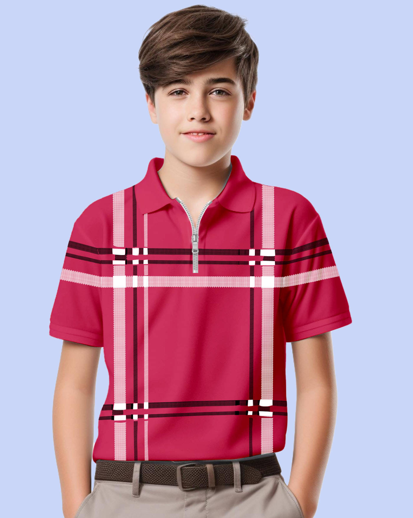     			ENITOR Pack of 1 Boys & Girls Cotton Blend Polo T-Shirt ( Pink )